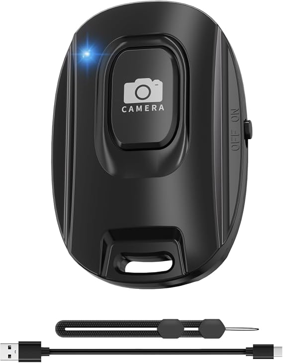 Bluetooth Camera Remote Shutter for iPhone and Android Smartphones