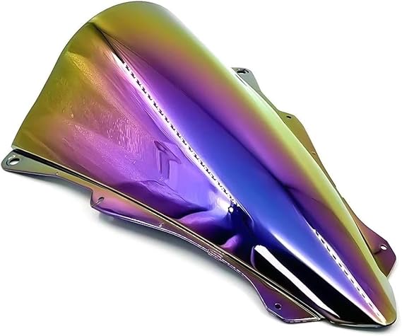 Colors Double Bubble Viser Windshield For Kawasaki For Ninja ZX-4RR ZX4RR ZX-4R ZX4R ZX25R ZX-25RR 2023-2024 Windscreen(Iridium)