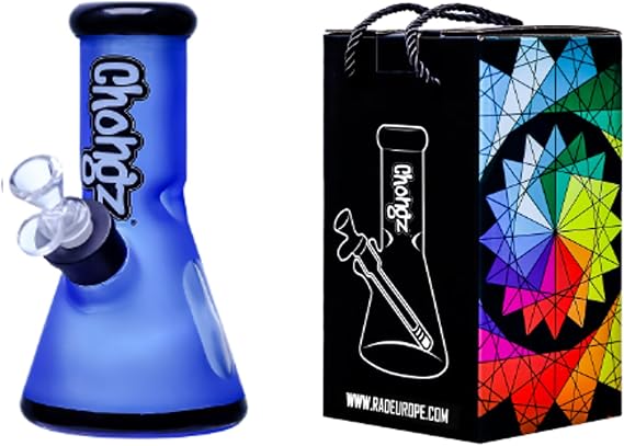 Chongz 20cm 7mm "NEO GEO" Waterpipe (Blue)