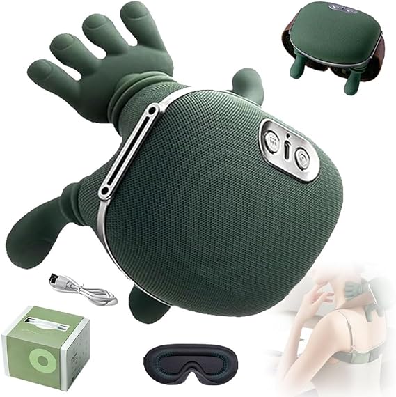 Airlandolists Hand Shoulder and Neck Massager, Airlandolists Neck and Shoulder Massager with Heat, Siaasoos Massage Master for Shoulders, Necks, Lower Abdominal, Compact and Lightweight