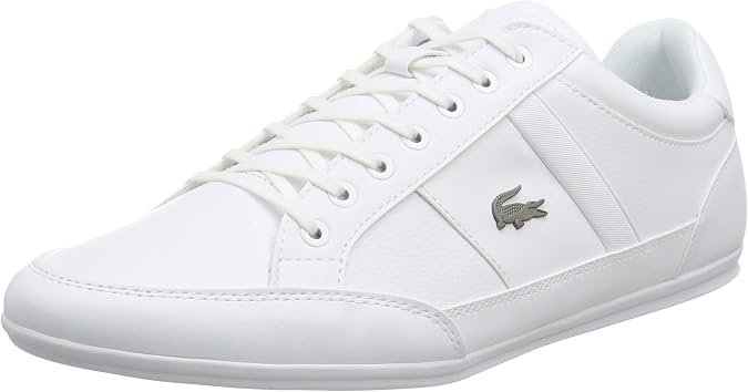 Lacoste Men's Chaymon BL 1 CMA Leather Trainer, White