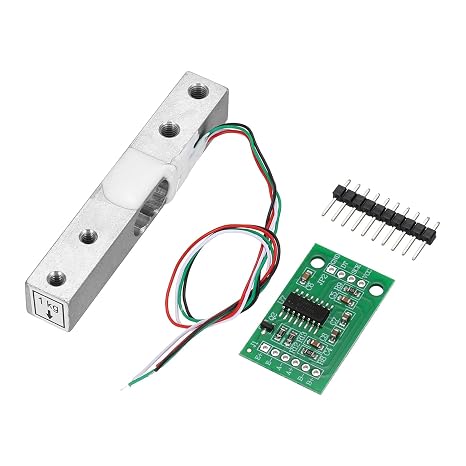 sourcing map Digital Load Cell Weight Sensor 1KG + HX711 20x33mm