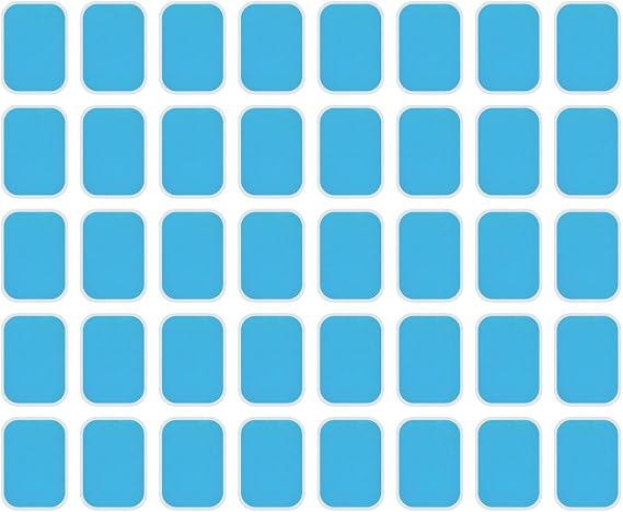 40 Pieces Replacement Gel Pads, Abdominal Muscle Shaper, Abdominal Muscle Patches, Abdominal Muscle Trainer, Bottom Gel Toning Pads, Abdominal Muscle Workout Sticky Pads