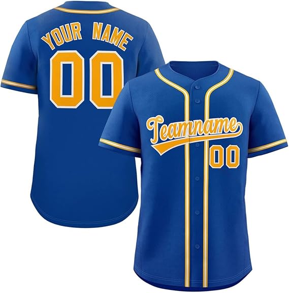 Personalised Baseball Jersey for Men with Custom Name,Number&Team Name