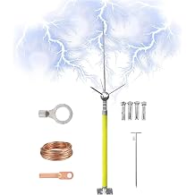 Insulated Lightning Protection Kit for Roofs, Removable Arrester for Factories, Schools, and Towers