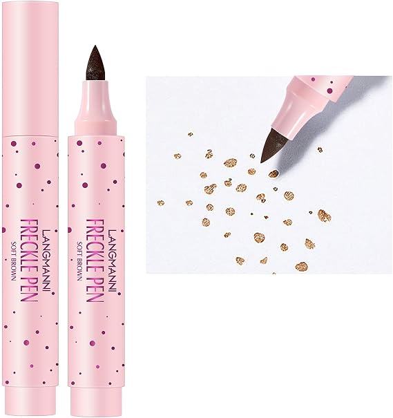 Freckle Makeup Pencil, Magic Color Pencil for Natural Realistic Fake Freckles, Long Lasting Waterproof Soft Pencil for Effortless Makeup (Soft Brown)