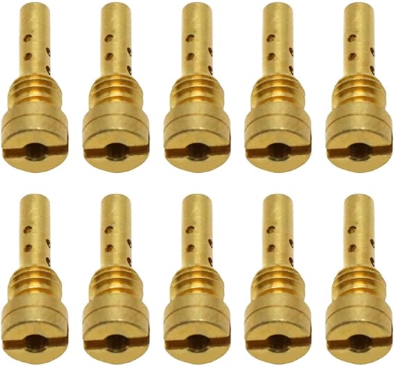 10 Pieces Slow Jet Repair Kit Replacement Parts for Keihin CV CVK FCE Carburetor, High Performance Easily Install Accessories- Style B
