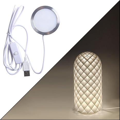 3D Printer Creative DIY LED Lamp Kit: Only Hardware Accessories NO 3D Printed Parts, Bright Light Energy-efficient Custom Lighting Project for Pure White Nightlight Models