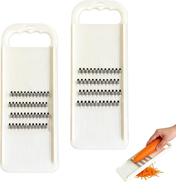 2PCS Plastic Graters for Kitchen 2 Sizes 2mm/3mm