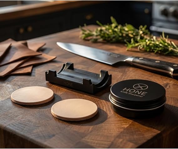 𝗛𝗢𝗡𝗘 𝗩𝗲𝗿𝘁𝗶𝗰𝗮𝗹 𝗦𝘁𝗿𝗼𝗽: Fixed-Angle Knife Stropping System for Precise, Consistent Edge Finishing