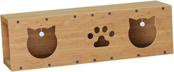 Practical Cat Scratch House Tunnel Interactive Playzone For Interactive Fun And Relaxation High Density Cat Scratch Toy Scratching Lounge For Indoor