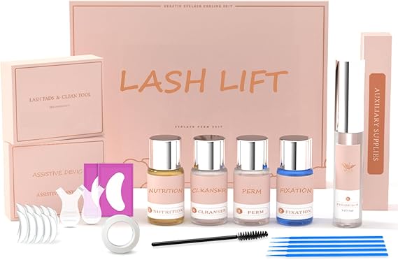 Lash Lift Kit - Eyelash Perm Kit - Lash Curling Eyelash Extension Set - Semi-Permanent Curling Lifting Perming Wave Suitable for Home Use