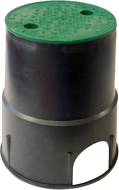 Aqua Control C1901 Arqueta Circular 1 valve 24 cm, Green Black, 20x24x24 cm
