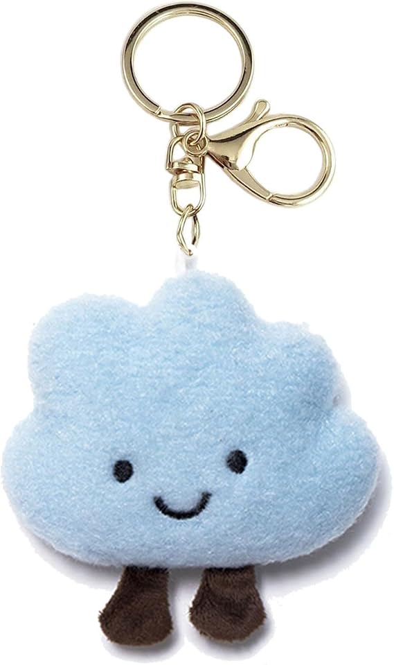 Cloud Pendant Keychain Stylish Phone Anti-Lost Lanyard Personalized Keyrings Decoration For Women'S Bags Backpack Wallet,Blue Keychain