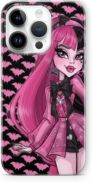 Multitronic iPhone 15 Pro Max Uyumlu Draculaura Tasarım Baskılı Şeffaf Kılıf