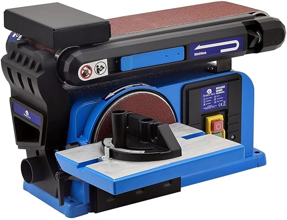 650W Electric Belt + DISC Sander 2in1 LINISHER Bench Large Table Wood Metal Sand