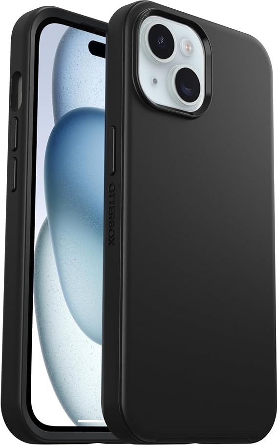 OtterBox iPhone 15/iPhone 14/iPhone 13 için Symmetry Magsafe Kılıf, Darbeye, Düşmeye Dayanıklı, Koruyucu İnce Kılıf, Askeri Standartlara Göre 3X Test Edilmiştir, Siyah