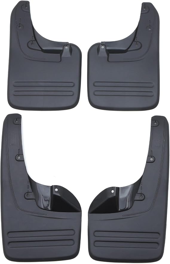 Predator4x4 Mudflaps Kit Compatible With Toyota Hilux Vigo MK7 4WD 05-15 Black OEM Front Rear Replacement Heavy Duty Splash Guards Mud Flaps Set