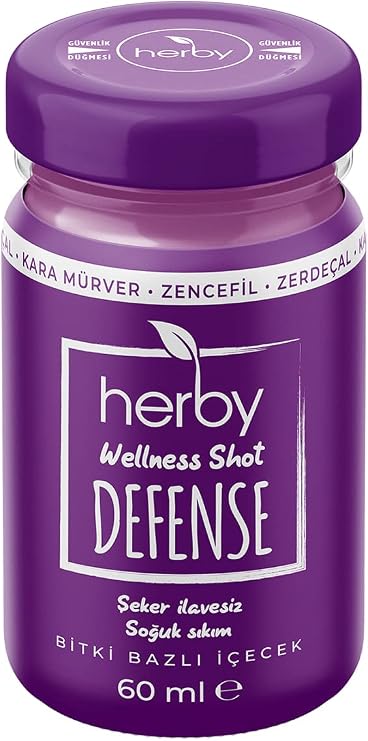 Herby Defense Shot 12'li Paket Bağışıklık Desteği Bitki Bazlı İçecek 60 ml