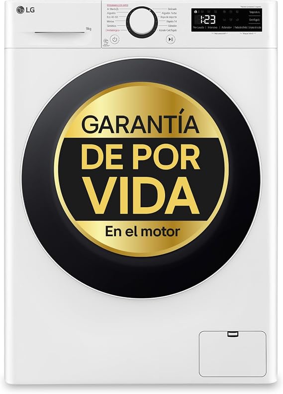 LG F4WR6010A1W Front Load Washer, AI Direct Drive, 22 lbs [Energy Class A]