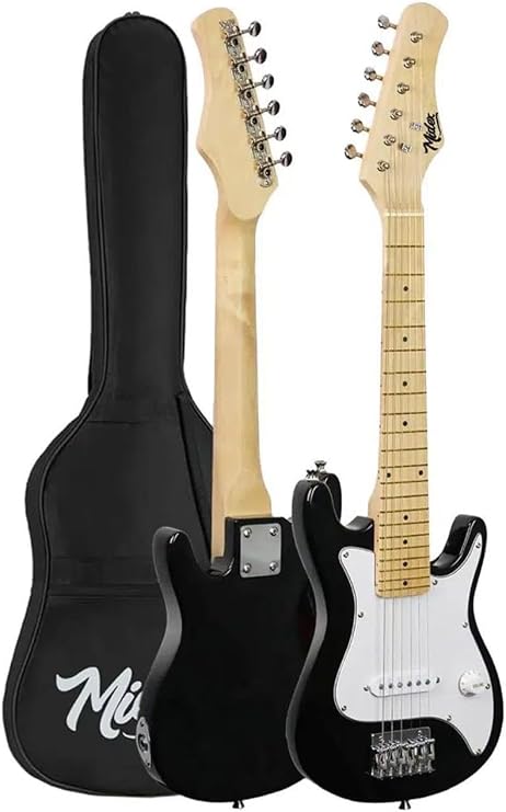 Midex CEG-30WB 4-6 Yaş Çocuklar İçin Amfili Full 1/4 30 İnç Elektro Gitar Seti White Black