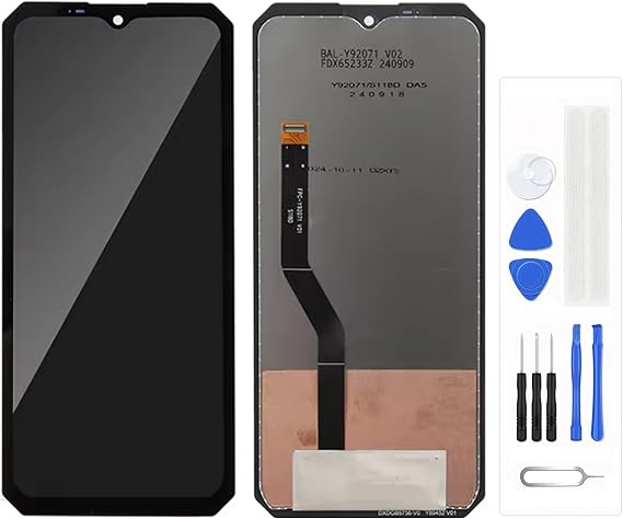 LCDディスプレイ互換品 Oukitel WP28S LCDディスプレイ互換品 代替品ディスプレイガラス修理液晶デジタイザパネル 黒い