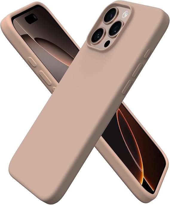 ORNARTO Compatible with iPhone 16 Pro Max Case, Liquid Silicone Slim Cover