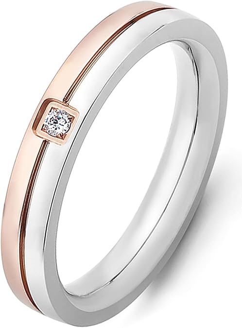 Unisex Stainless Steel Love Friendship Ring Titanium Steel Ring