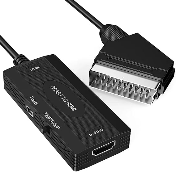 Microcase SCART Giriş HDMI Çıkış Tak Çalıştır Dönüştürücü Full HD Görüntü Adaptörü AL5764