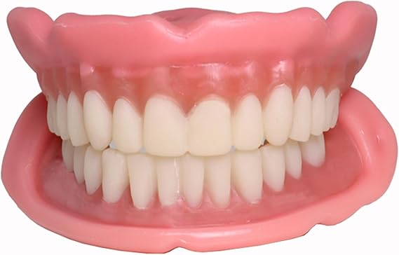 Easy Denture: Boil-&-Bite Functional Denture, Self-fit at Home in Mins, Adjusts for Narrow or Wide Arches, Long-term or temporary Solution, Eat, Drink and Smile Confidently, Small/Medium Denture Set