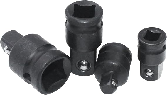 Impact Socket Adapter and Reducer 4-Piece Set for 49-66-6742 Shockwave Impact Wrench | 1/4" - 3/8" - 1/2" Impact Driver Conversions