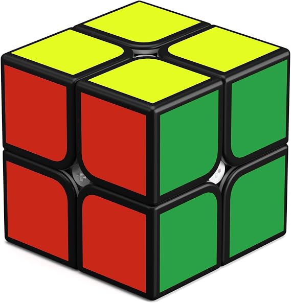 ROXENDA Speed Cube, Magic Cube Speed Cube Super Durable Label with Vivid Colors (2x2x2)