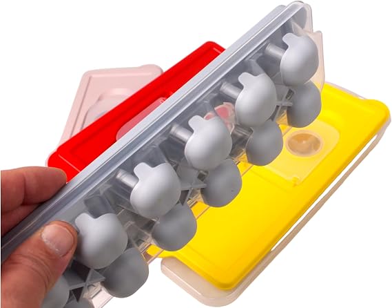 Deconox 12-Piece Round Silicone Base Cap Bass Out Ice Mold 26x9 Cm, 12-Piece Silicone Base Ice Mold, Cap Bass Out Freezer