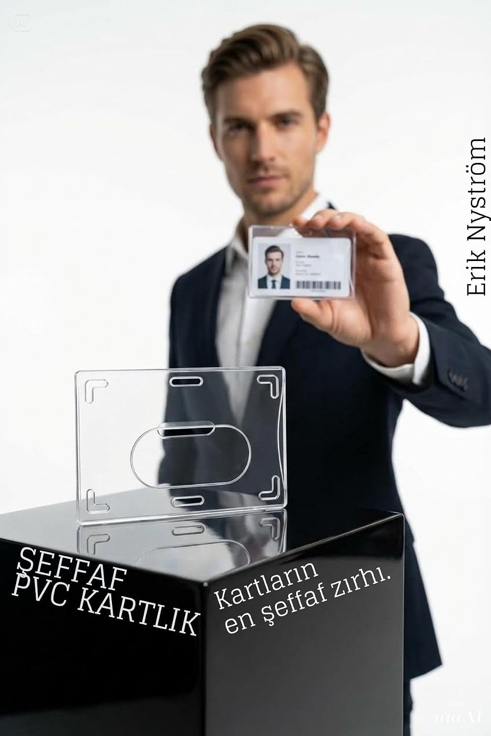 Transformacion PVC Kartlık Ehliyet Kimlik Kredi Kartı Koruyucu Şeffaf Plastik Kılıf, Tek Ebat, 7410001427980, Beyaz, üniseks-yetişkin