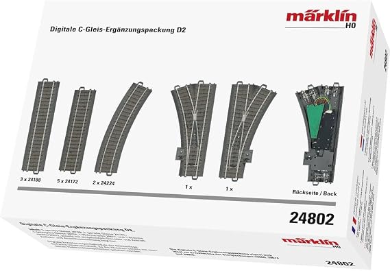 Märklin 24802 Digital C Track Supplement Pack D2 Track H0