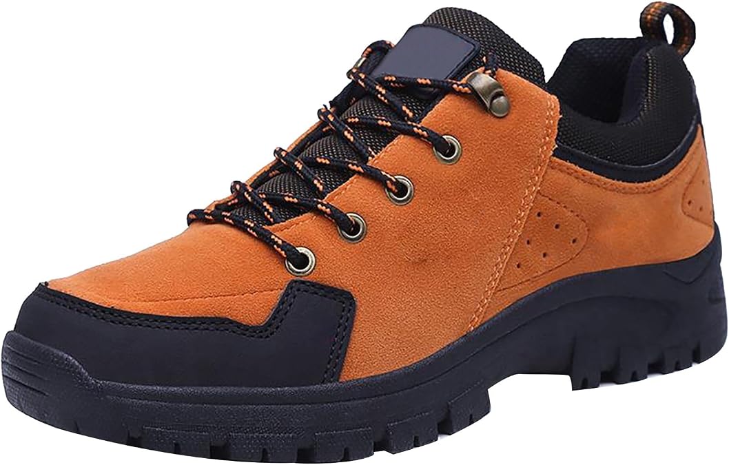 Men's Trekking & Hiking Footwear Men Soft Low Top Hiking Shoes Shock Absorbing Wear Resistant Trekking Footwear for Camping Mountain Walking Daily Outdoor Wear