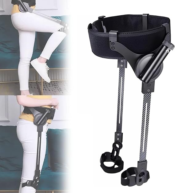 Walking Assistance Device, Exoskeleton, Bionic Walking Aid, Adjustable Force in 3 Levels, Mobility Aid for Disabled and Elderly Persons (Small)