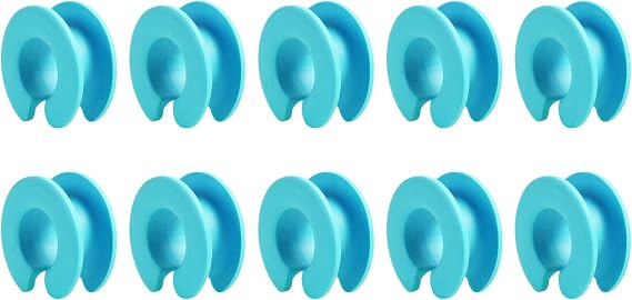 10 Pack Windproof Clothes Hanger Fixed Silicone Hook Anti-Off Clothesline Fixing Buckle Spacer