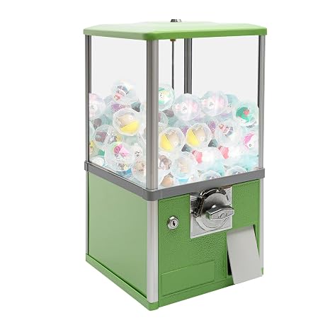 Vending Machine Candy Vending Machine Commercial Gumble Machine Stable Vending Machine Dispenser For Supermarket (Blue),Gachapon Machine(Green)