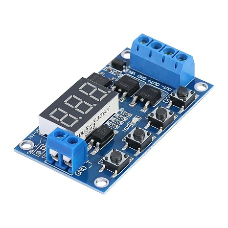 Akozon Timer Module DC 5V-36V Trigger Cycle Delay Timer Switch Turn On/Off Relay Module with LED Display