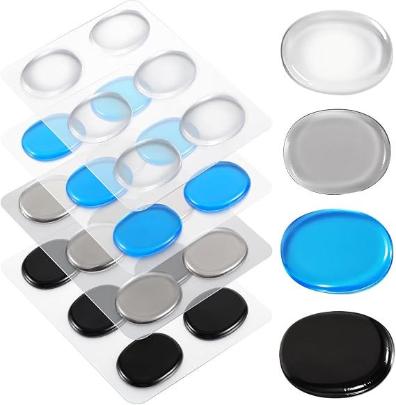 30 Pcs Drum Dampeners, Round Gel Drum Pads Multicolored
