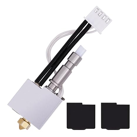 Hotend for Anycbic Kobra S1, 3D Printer Assembled Print Head Extruder Kit Heating Block Hot End with 2PCS Silicon Sock for Kobra S1, Kobra S1 Combo
