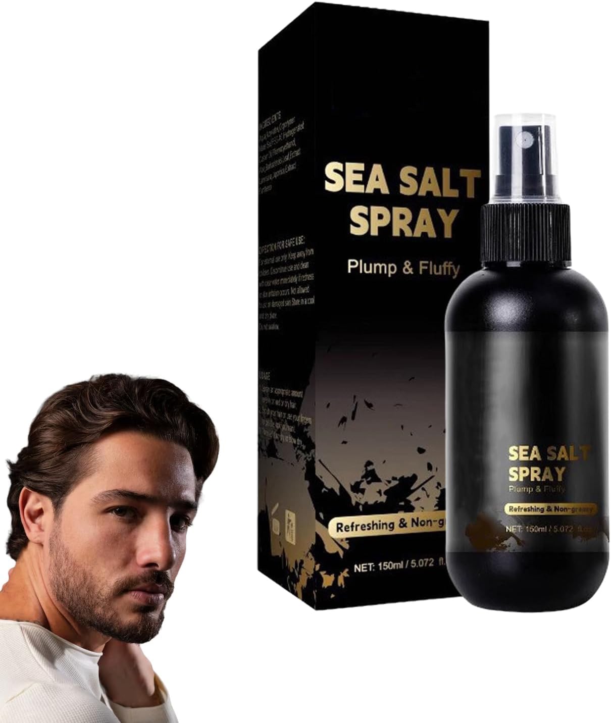 Sea Salt Spray - Hair Texturising Salt Spray - Volumizes & Texturizes, Light & Non-Greasy - Texturizing Surf Spra-y for All Hair Types & Lengths
