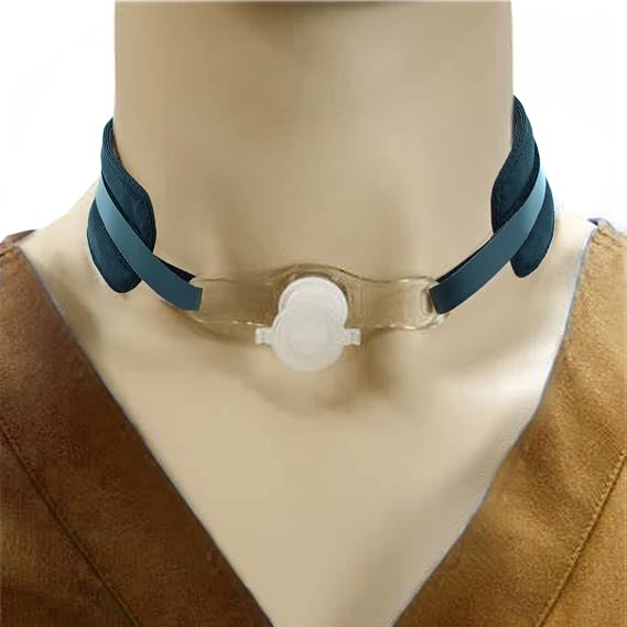 2 Pack Adjustable Tracheostomy Tube Holder for Adults Soft Reusable Trach Ties
