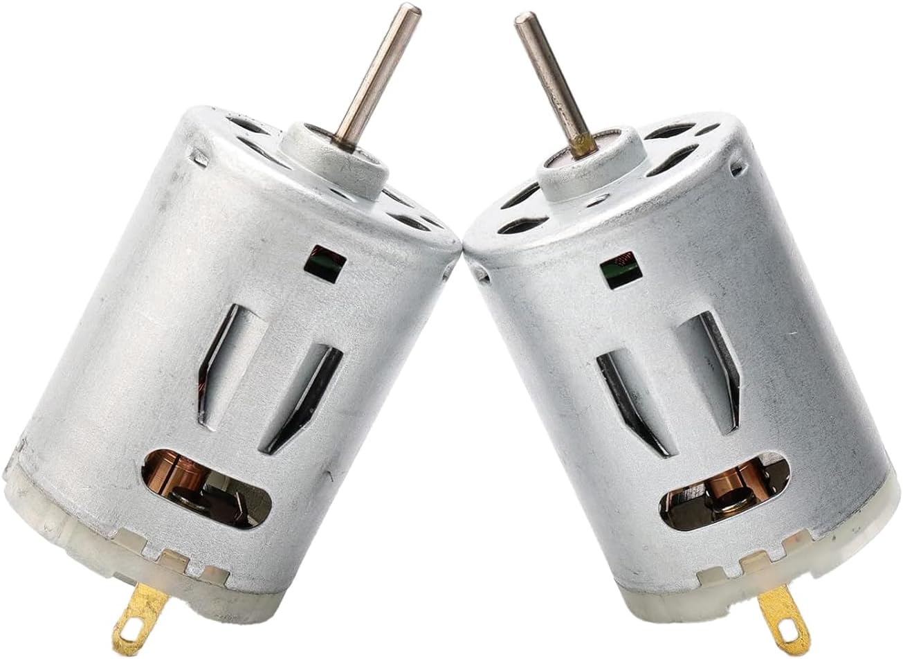2pcs 385 DC 6v-24V Micro Strong Magnet Carbon Brush DC Motor for DIY Toys