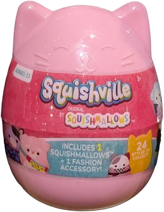 Squishmallows Squishville, Series 11 - Assorted Single - Official Kellytoy - Collectible Mini Stuffed Animal Toy Plush & Accessories, Styles May Vary - Add to Your Squad - Gift for Kids, Girls & Boys