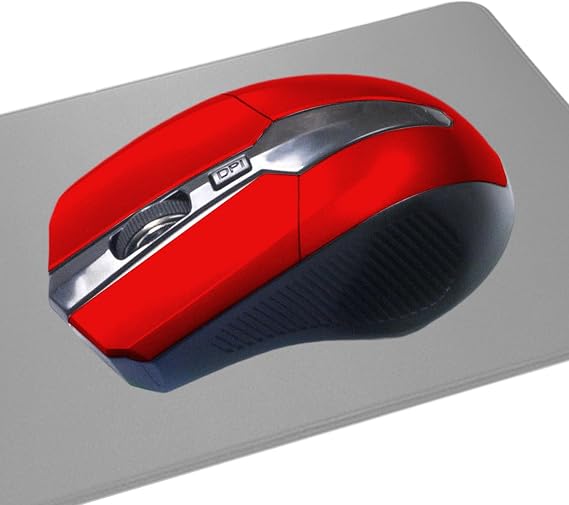 Wireless Mouse - 2.4G USB Connection, 1200 DPI Optical Sensor, 4-Button Function, Four-Way Scroll Wheel, Ergonomic Silent Click | Portable Computer Mice For Laptop PC Home Office Studio Work