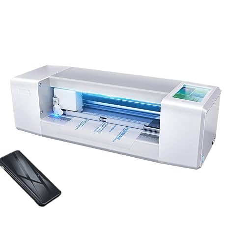 Screen Film Cutter, Hydrogel Cutting Machine with Model Database, Accurate Self-positioning, Supports Multiple Languages, Ideal for Stores and Shopping Malls