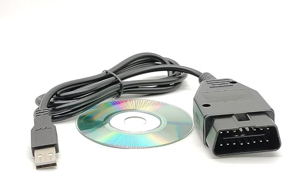 OBD2 USB Diagnostic Cable with FT232RL Chip for V-AG Vehicles, KKL 409.1 Interface