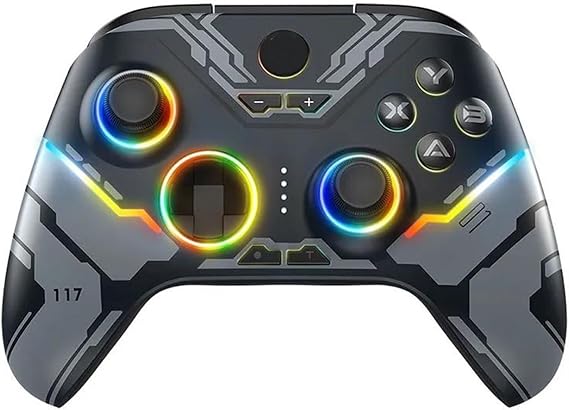 ワイヤレス PC ゲームパッド、PC Windows、Niton Do Sw&it&ch、Android/iOS、RGB、Hall Effect 用 Bluetooth ジョイスティック コントローラーX15